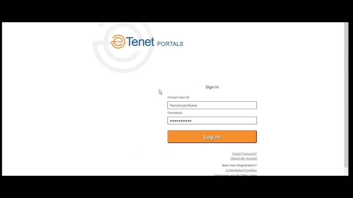 Potential: Navigating the eTenet Portal for Healthcare Professionals